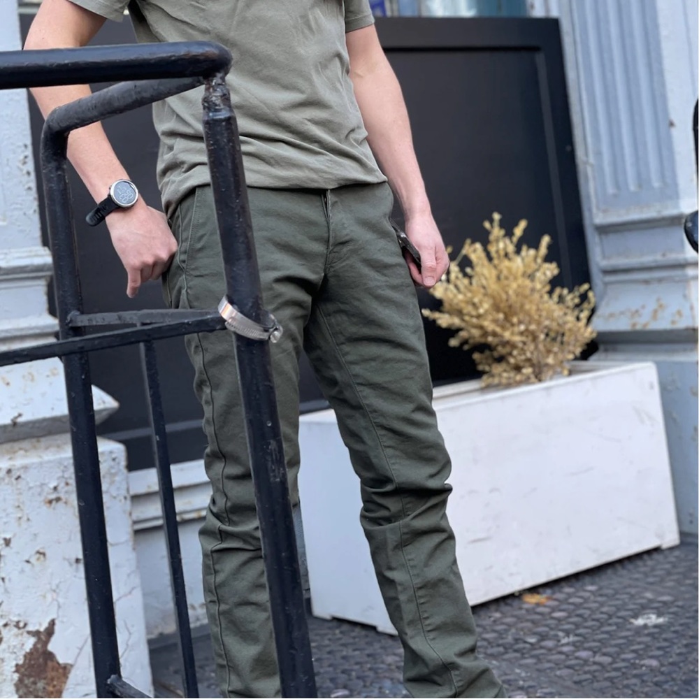 Grown & Sewn Foundation Canvas Pant - Olive
